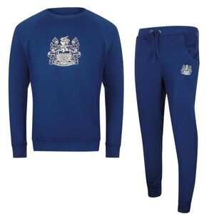 Aquascutum Mens Crest Crew Neck Tracksuit Set / Navy Blue